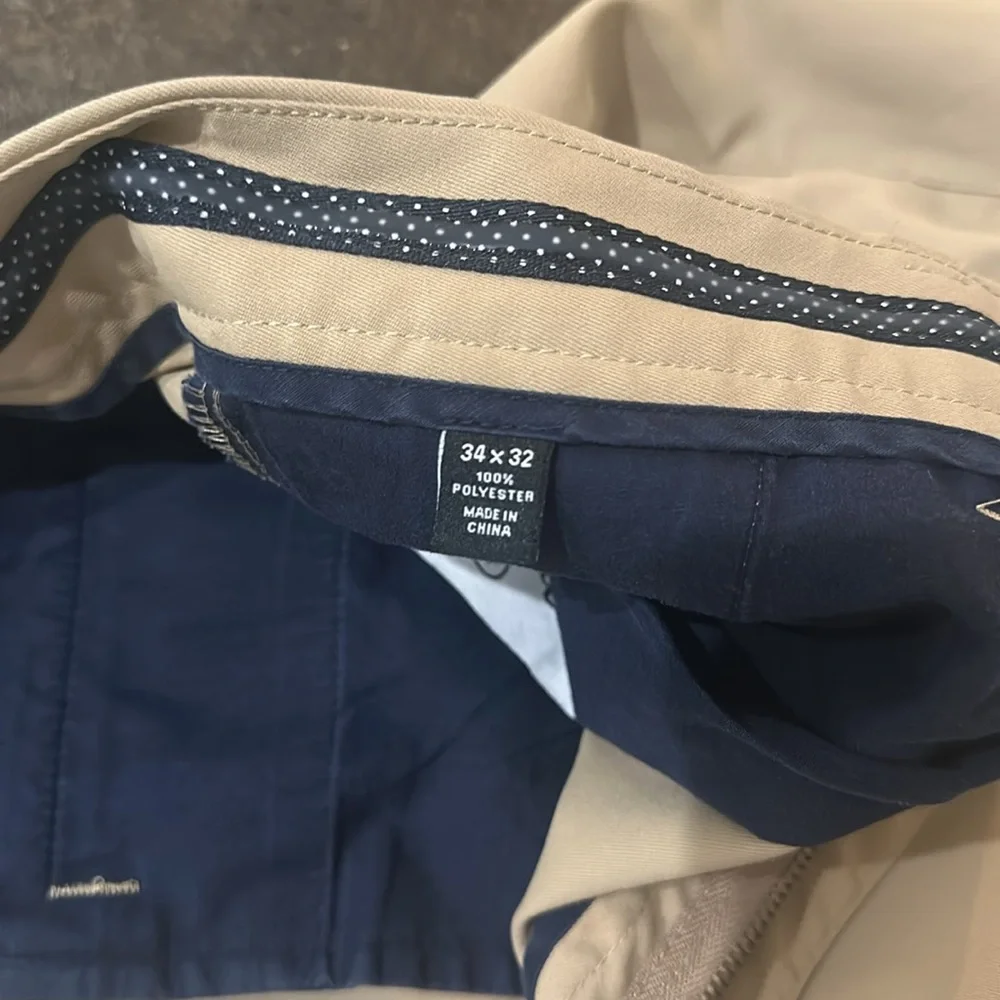 34 x 32 Bonobos Maid Men’s Tan Straight Leg Golf Pants - Picture 5 of 8